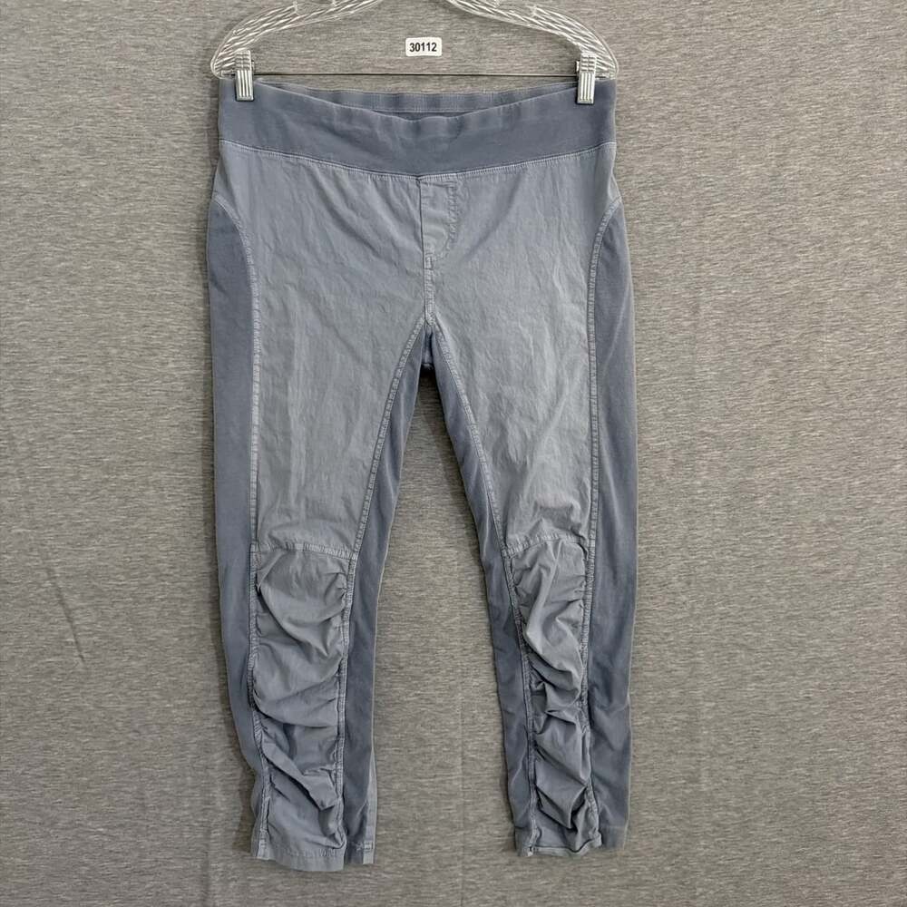 XCVI Wearables Women's Size Medium Blue Gray Jetter Crop Ruched Leggings